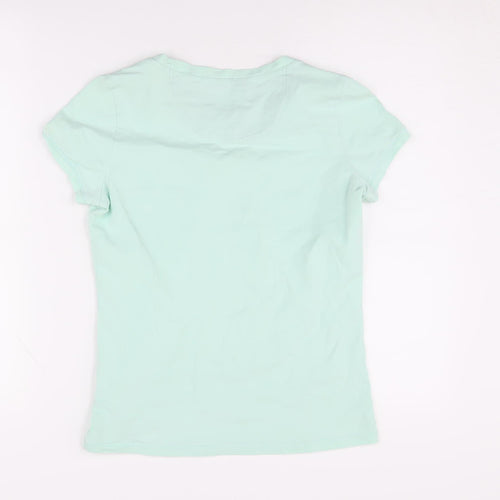 Champion Women's Green Crew Neck T-Shirt - Size M