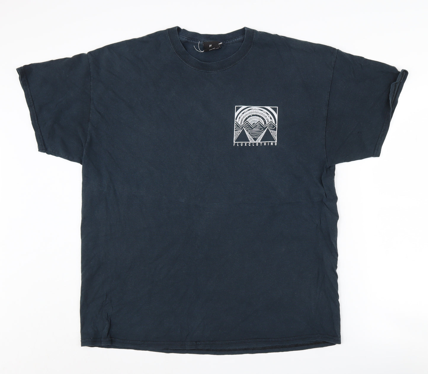 Flux Men's XL Black Graphic Tee - Short Sleeve