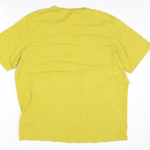 Rab Men's Yellow 2XL Cotton Crew Neck T-Shirt