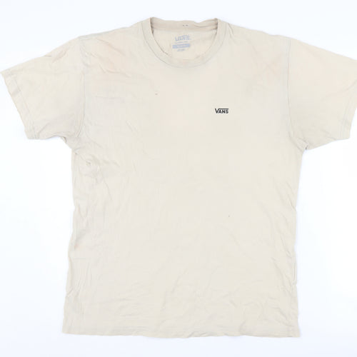 Vans Men's Medium Beige Classic Fit T-Shirt