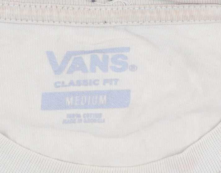 Vans Men's Medium Beige Classic Fit T-Shirt