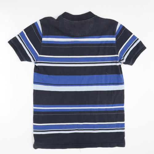 Henri Lloyd Men's Blue Striped Polo Shirt L