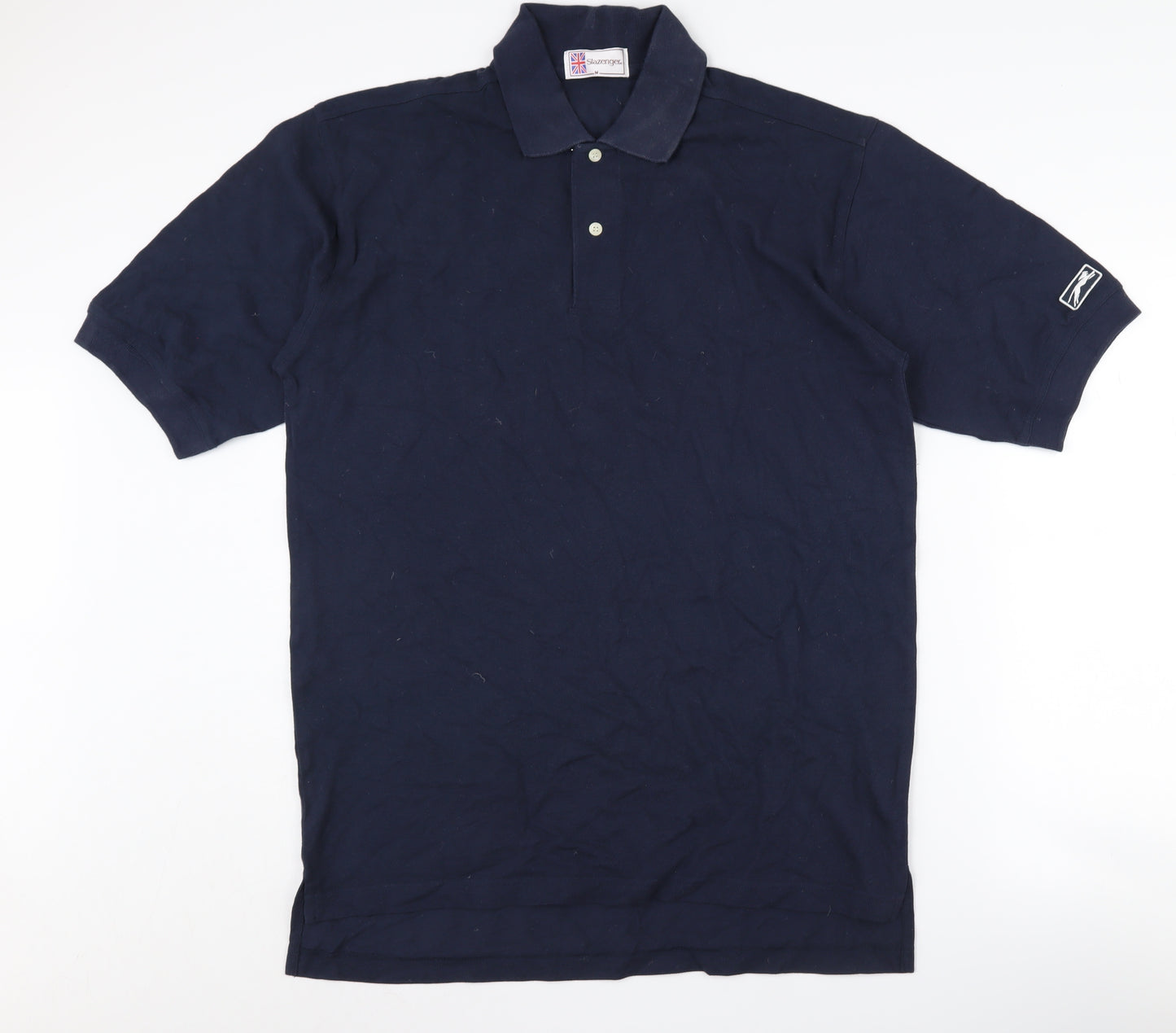 Slazenger Men's Blue Polo Shirt with Logo