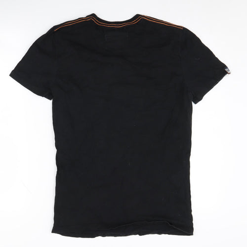 Superdry Men's Black Medium T-Shirt, Short Sleeve, Cotton