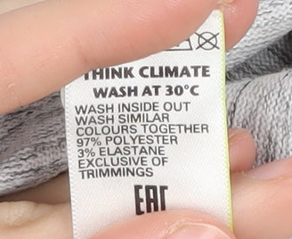 Marks and Spencer Women's Grey Glitter Pullover Jumper, Size 14