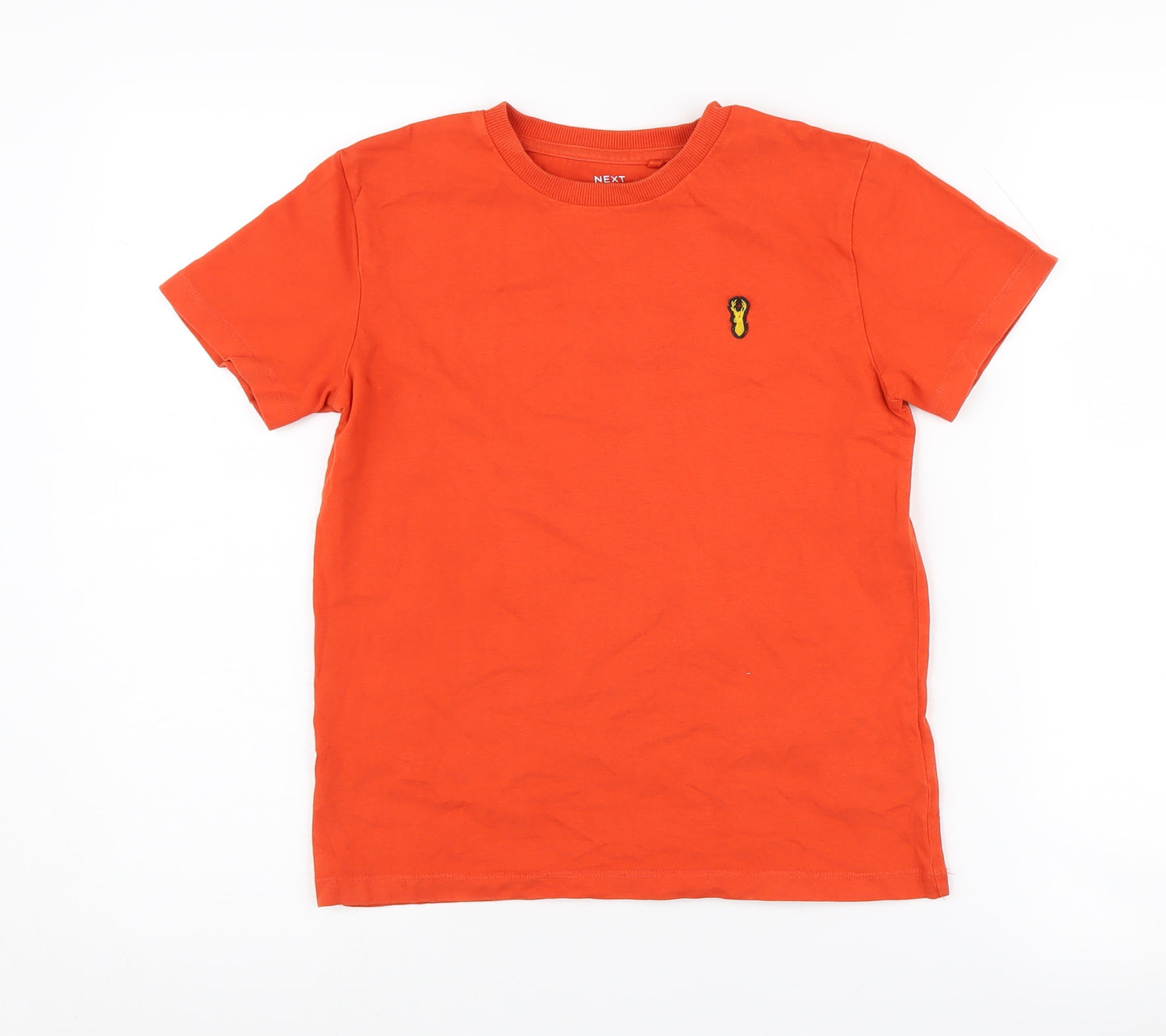 Next Boys Orange Cotton T-Shirt, Age 9, Casual Style