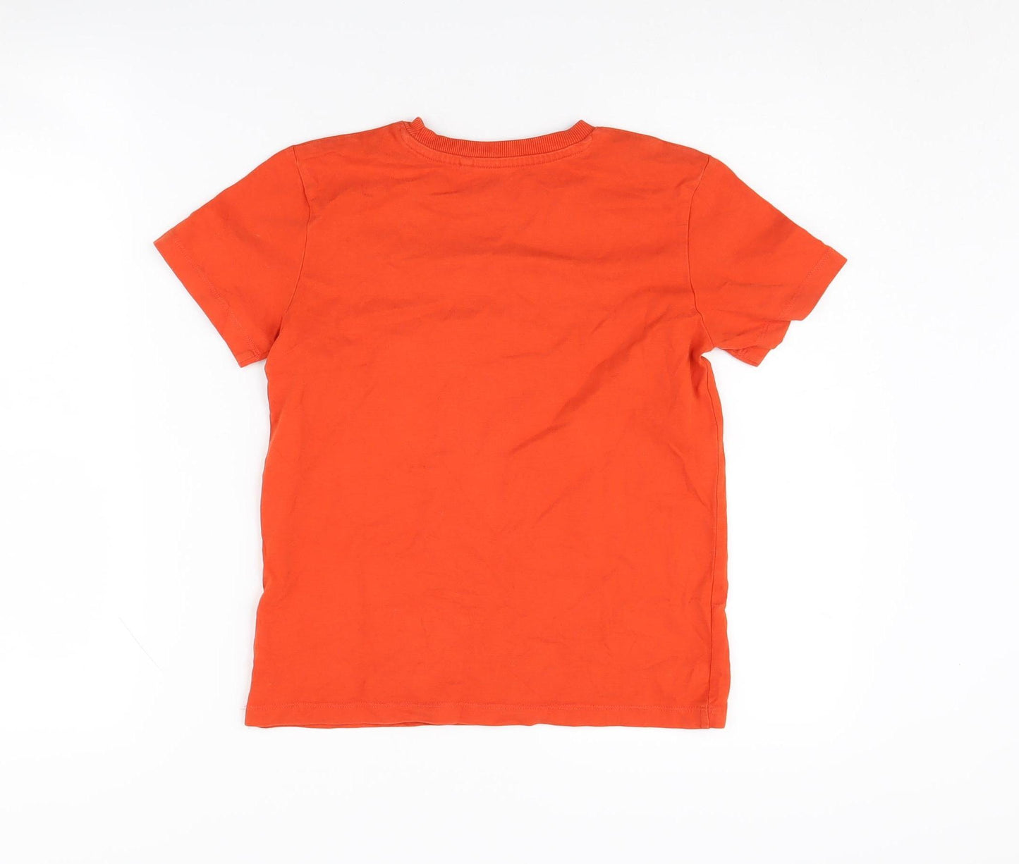 Next Boys Orange Cotton T-Shirt, Age 9, Casual Style