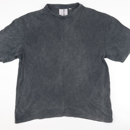 Collusion Men's Black Crew Neck T-Shirt, M