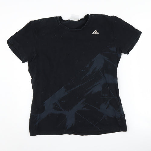 Adidas Men's M Black Short Sleeve Crew Neck T-Shirt