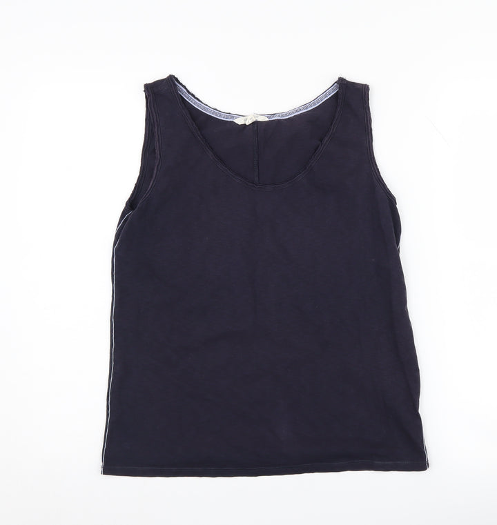 White Stuff Women's Black Tank Top UK Size 10 Cotton