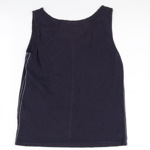 White Stuff Women's Black Tank Top UK Size 10 Cotton