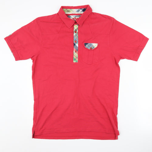 Komodo Men’s Red Cotton Polo Shirt Size 3