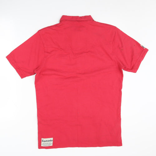 Komodo Men’s Red Cotton Polo Shirt Size 3