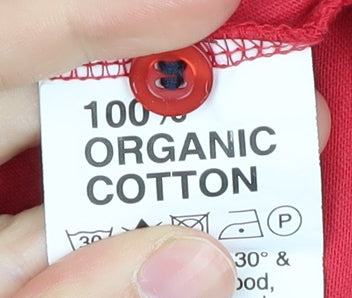 Komodo Men’s Red Cotton Polo Shirt Size 3