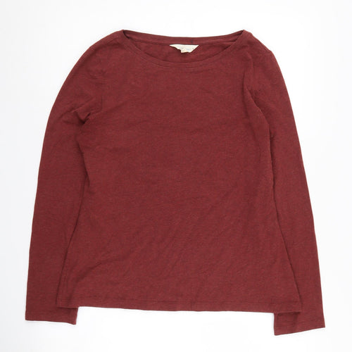 Seasalt Cornwall Red Women's Long Sleeve T-Shirt Size 14