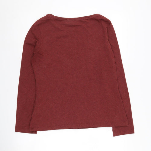 Seasalt Cornwall Red Women's Long Sleeve T-Shirt Size 14