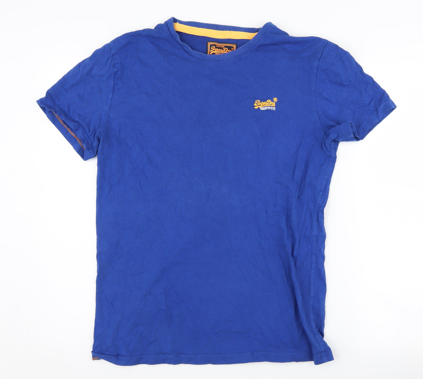 Superdry Men's Blue Crew Neck T-Shirt Size L