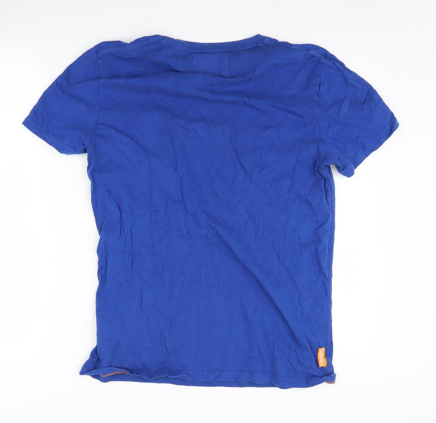 Superdry Men's Blue Crew Neck T-Shirt Size L
