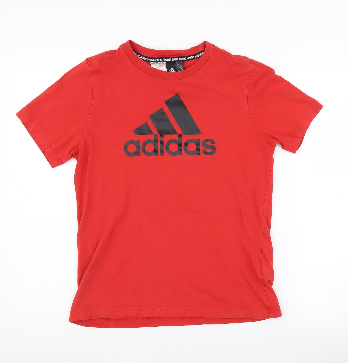 Adidas Boys Red Logo T-Shirt 13-14 Years