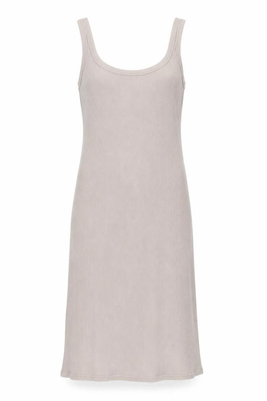Front view of John Lewis Women’s Beige Knit Tank Dress M