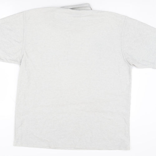 Umbro Men's Grey Polo Shirt L Casual Sportswear
