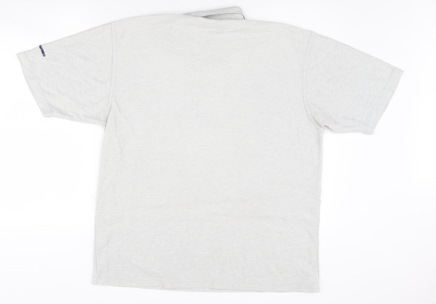 Umbro Men's Grey Polo Shirt L Casual Sportswear