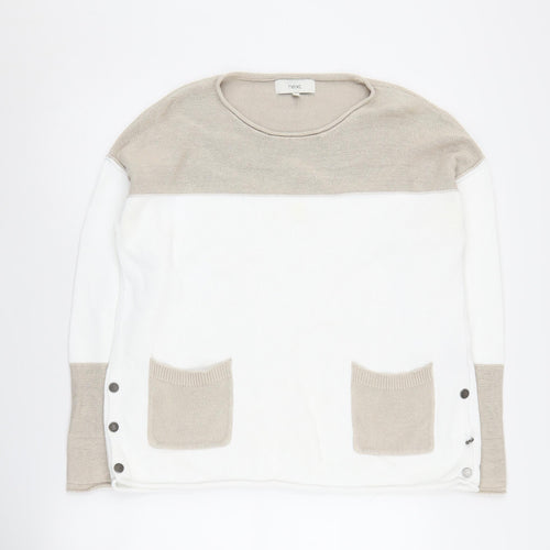 Next Women's White Pullover Jumper, Size 14