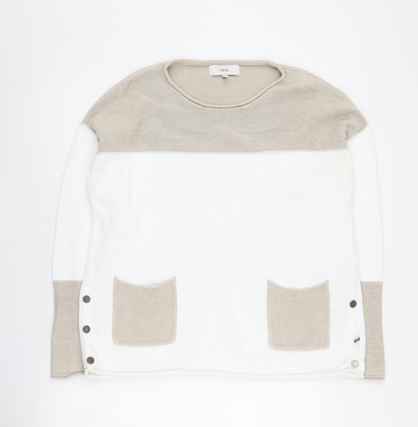 Next Women's White Pullover Jumper, Size 14