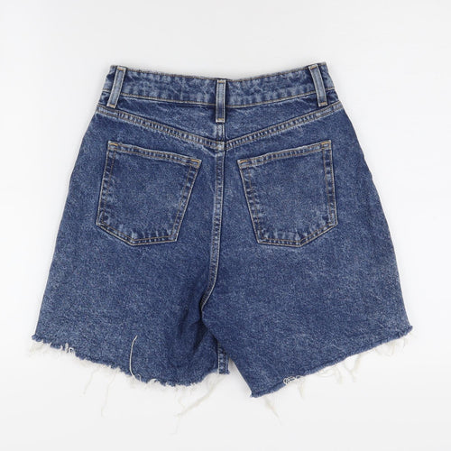 H&M Women's Blue Cut-Off Denim Shorts, Size 6
