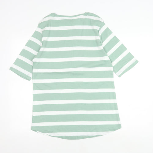 Cotton Traders Women's Striped 3/4 Sleeve T-Shirt, Size 16