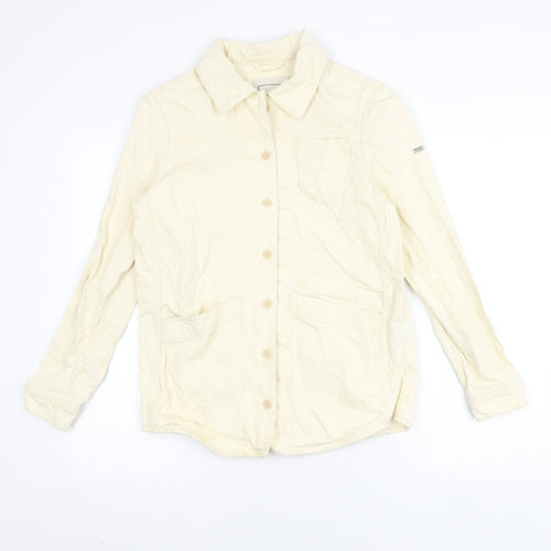 Superdry Women's Ivory Cotton Mid-Length Jacket