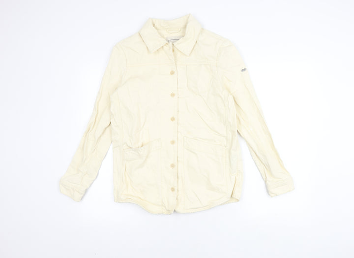 Superdry Women's Ivory Cotton Mid-Length Jacket