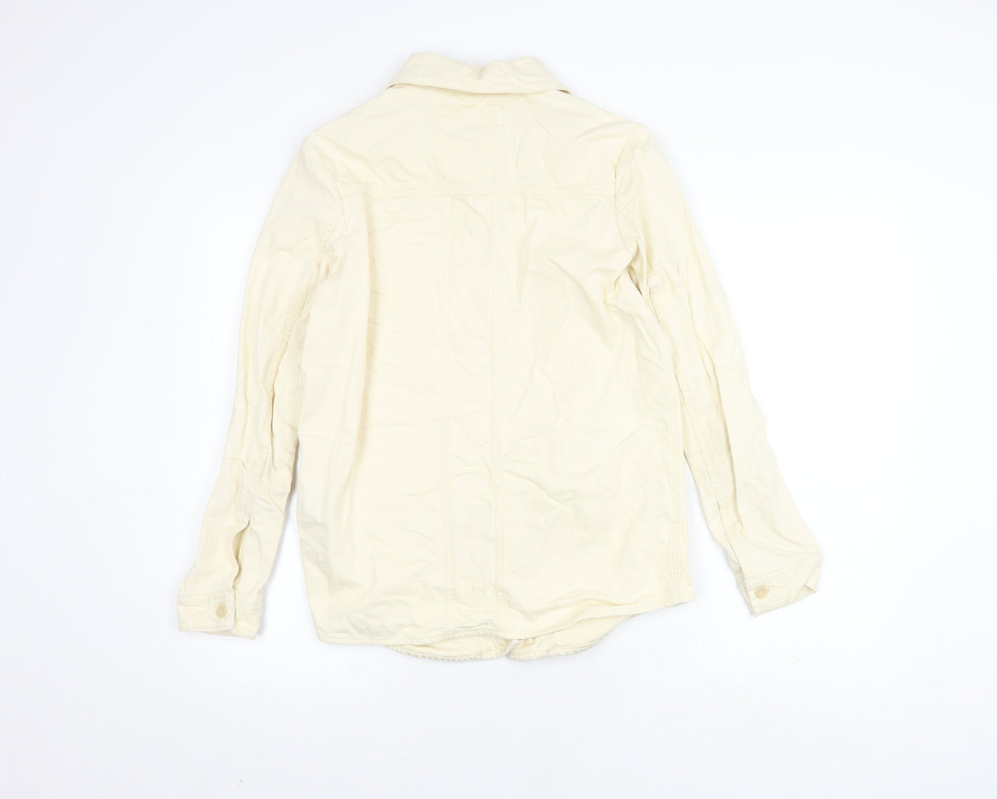 Superdry Women's Ivory Cotton Mid-Length Jacket