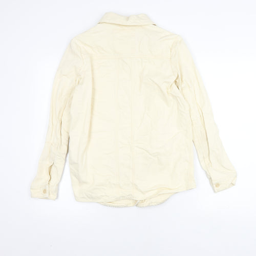 Superdry Women's Ivory Cotton Mid-Length Jacket