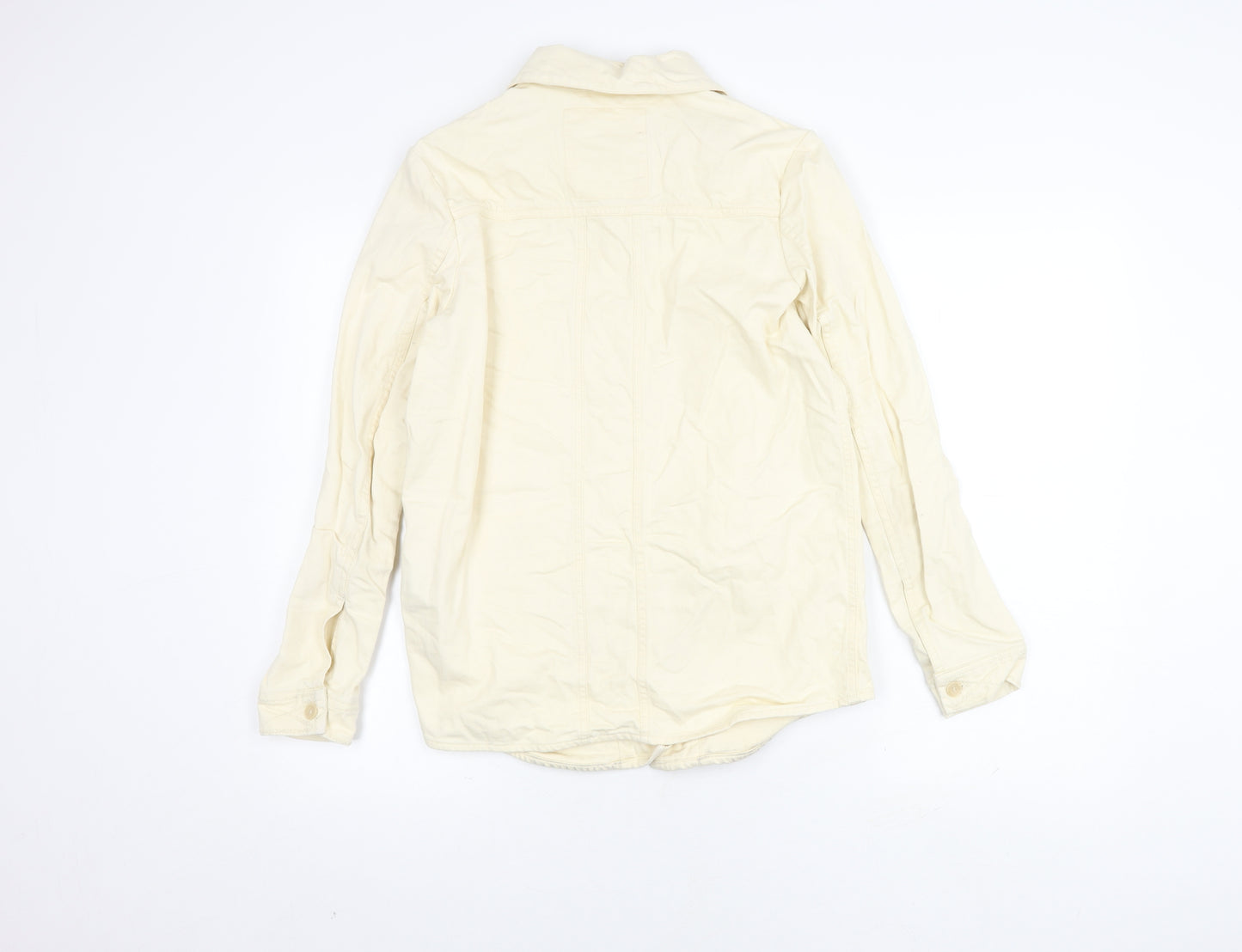 Superdry Women's Ivory Cotton Mid-Length Jacket