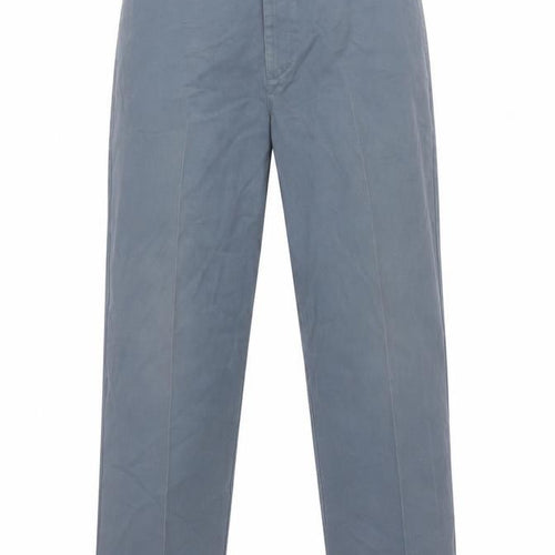 Lands' End Men's Grey Chino Trousers Size L Straight Fit