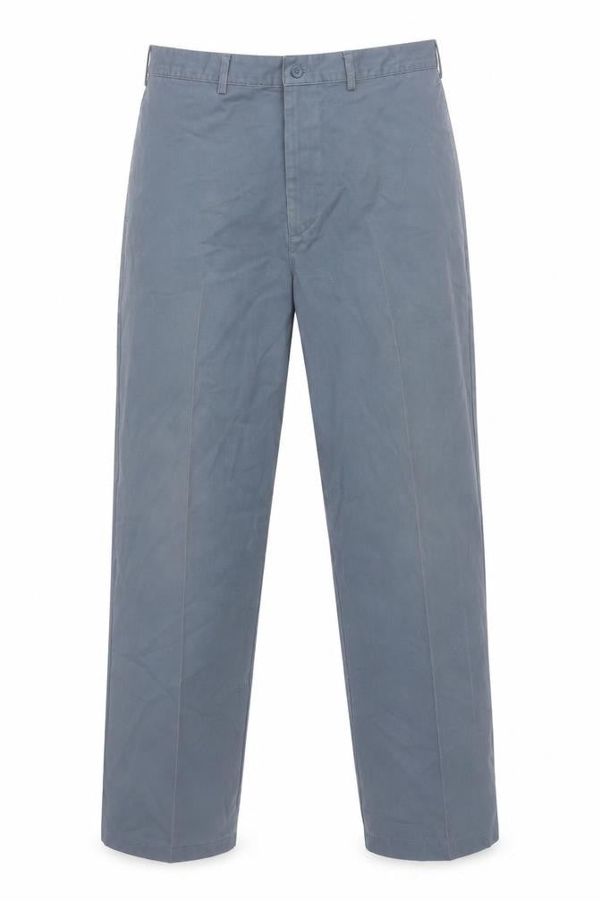 Lands' End Men's Grey Chino Trousers Size L Straight Fit