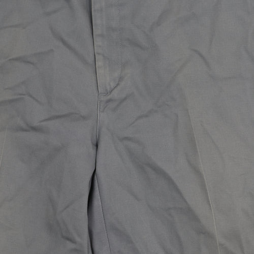 Lands' End Men's Grey Chino Trousers Size L Straight Fit