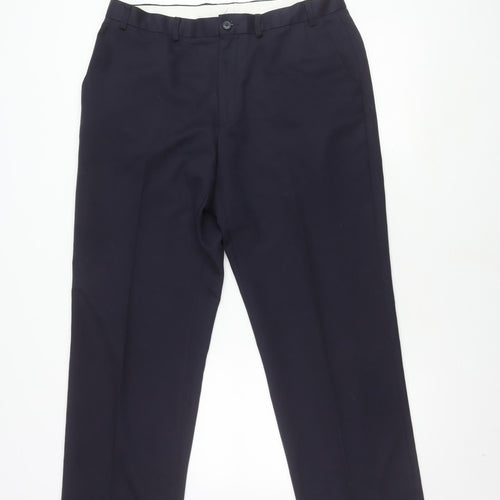 Marks and Spencer Navy Dress Pants, Men, Size 36