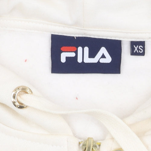 Fila Unisex Ivory Full Zip Hoodie XS