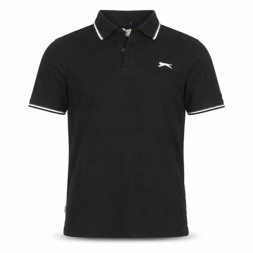 Slazenger Men's Black Polo Shirt M Short Sleeve