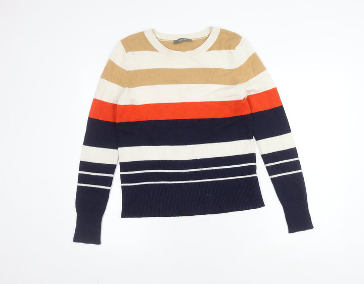 Oasis Women's Multicoloured Striped Pullover Jumper S
