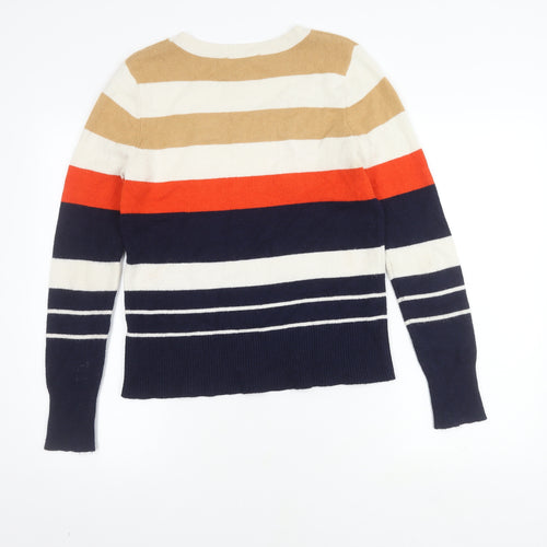 Oasis Women's Multicoloured Striped Pullover Jumper S