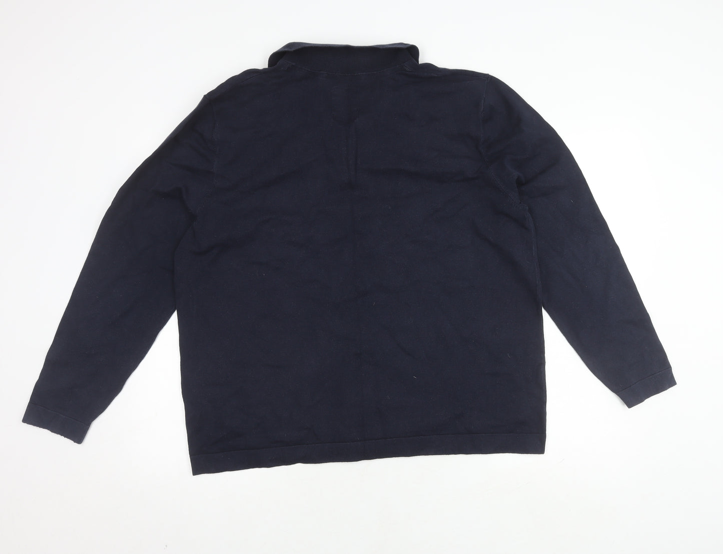 Hammond & Co. Men's Blue XL Long Sleeve Polo