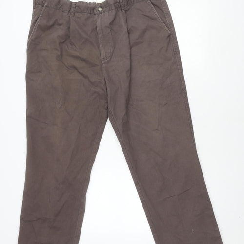Cotton Traders Men's Brown Trousers - Size 38