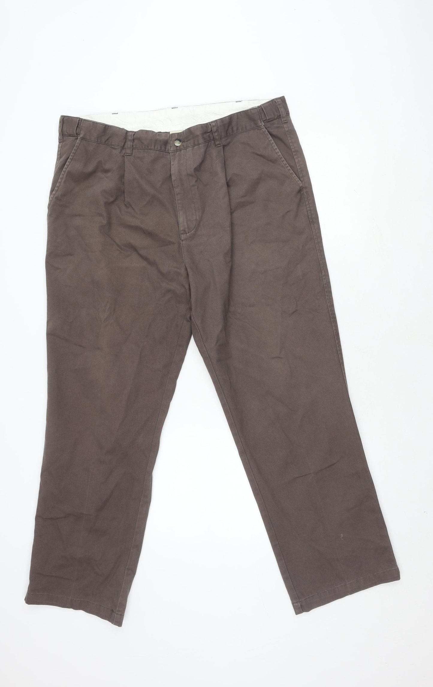Cotton Traders Men's Brown Trousers - Size 38
