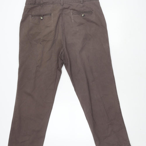 Cotton Traders Men's Brown Trousers - Size 38