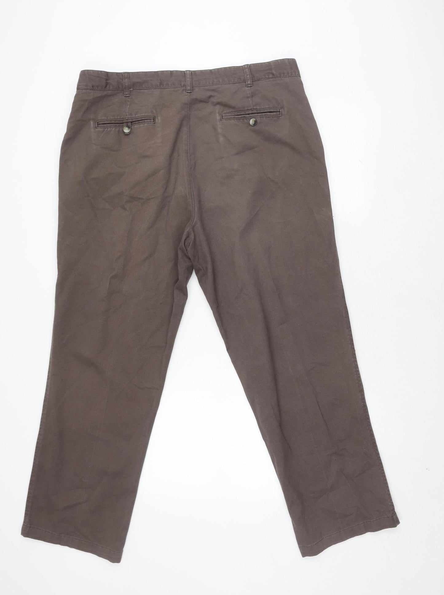 Cotton Traders Men's Brown Trousers - Size 38
