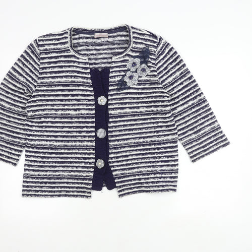 Per Una Women's XL Multicoloured Striped Cardigan