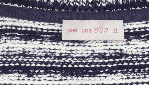 Per Una Women's XL Multicoloured Striped Cardigan